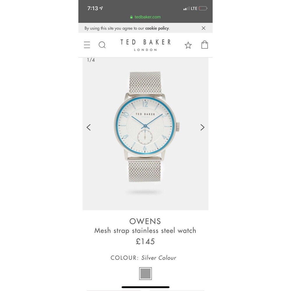 Ted Baker Owen Watch NWT